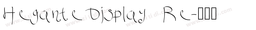 Hegante Display   Re字体转换